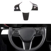 Model 3/Y Rivestimento volante in fibra di carbonio (ABS con motivo in fibra di carbonio) per Tesla(2017-2023)